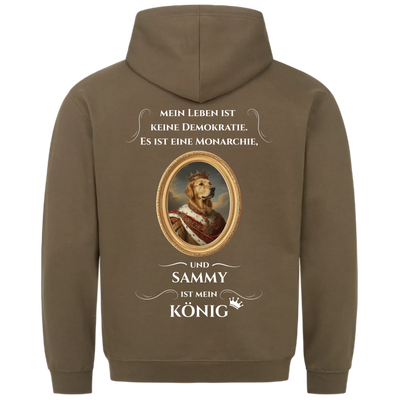 Mein Leben ist keine Demokratie - Personalisierbarer Hoodie Unisex Rückendruck