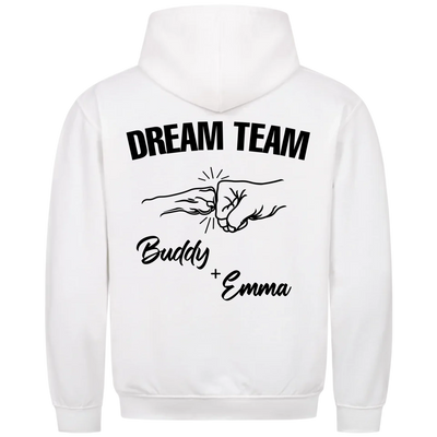 Dream Team – Personalized Unisex Hoodie with Custom Backprint