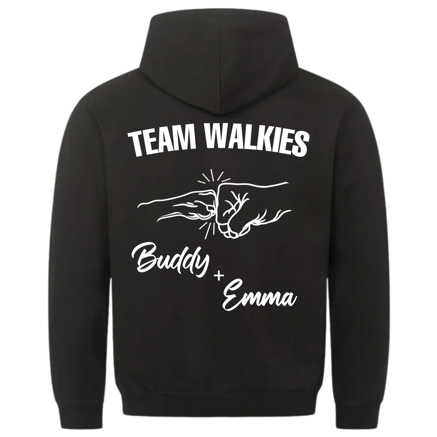 Team Walkies – Personalized Premium Hoodie with Custom Backprint