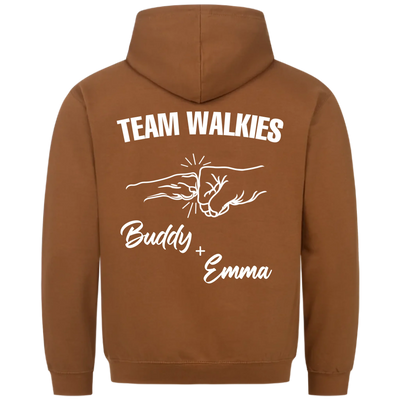 Team Walkies – Personalized Premium Hoodie with Custom Backprint