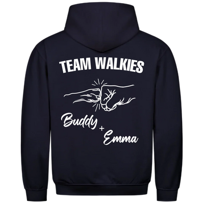 Team Walkies – Personalized Premium Hoodie with Custom Backprint