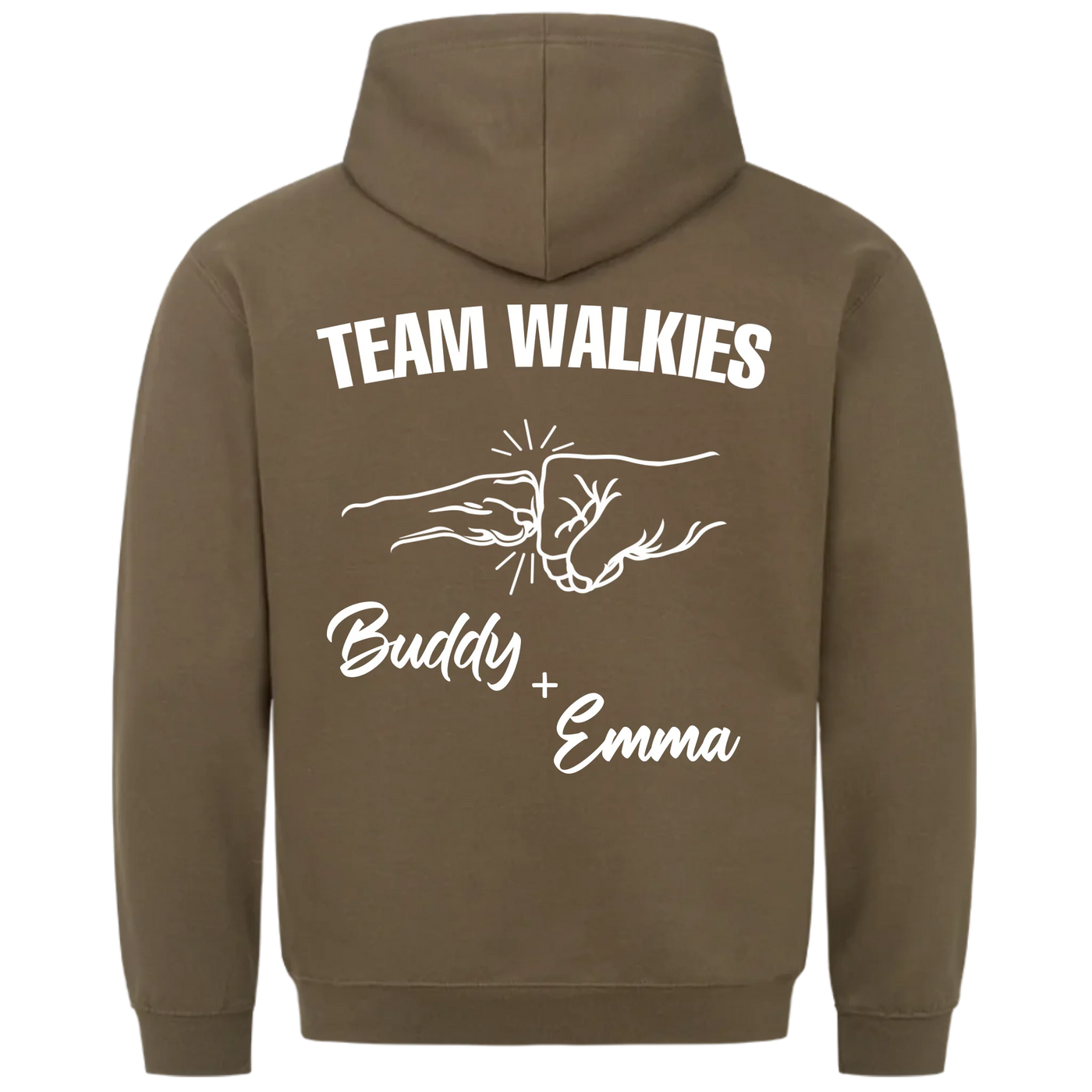 Team Walkies – Personalized Premium Hoodie with Custom Backprint