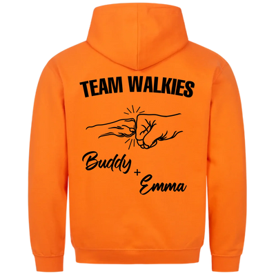 Team Walkies – Personalized Premium Hoodie with Custom Backprint