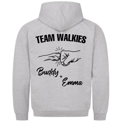 Team Walkies – Personalized Premium Hoodie with Custom Backprint