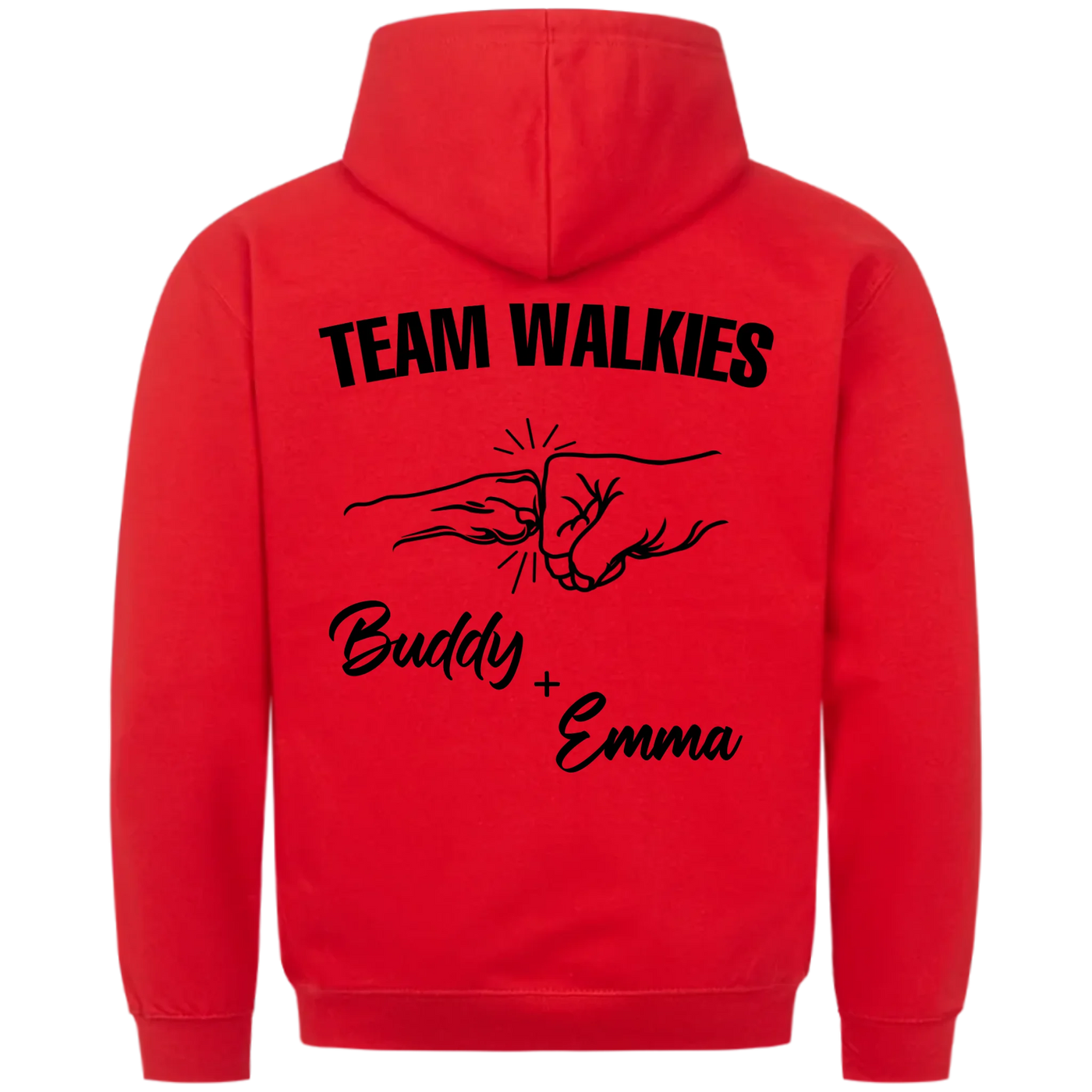Team Walkies – Personalized Premium Hoodie with Custom Backprint