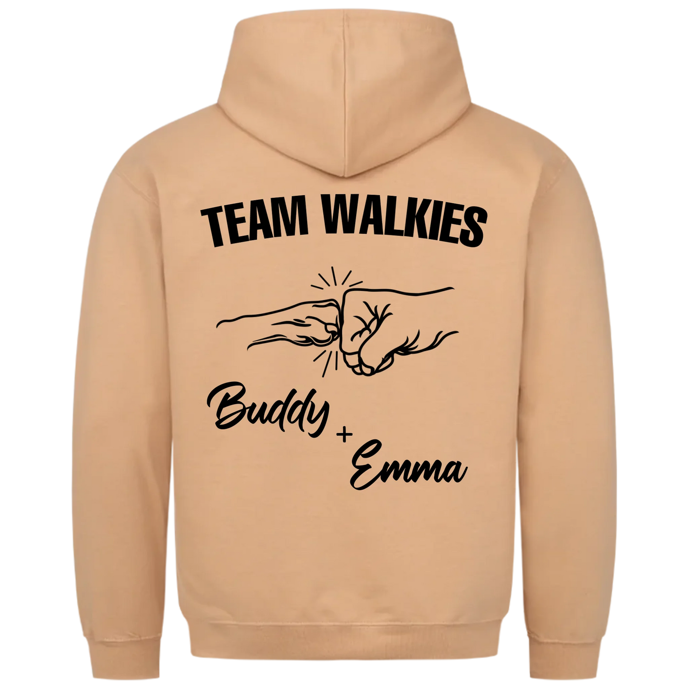 Team Walkies – Personalized Premium Hoodie with Custom Backprint