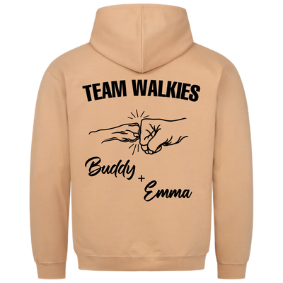 Team Walkies – Personalized Premium Hoodie with Custom Backprint
