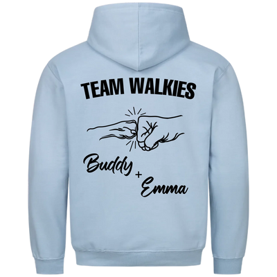 Team Walkies – Personalized Premium Hoodie with Custom Backprint