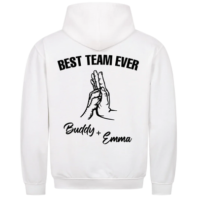 Best Team Ever – Personalized Unisex Hoodie with Custom Backprint