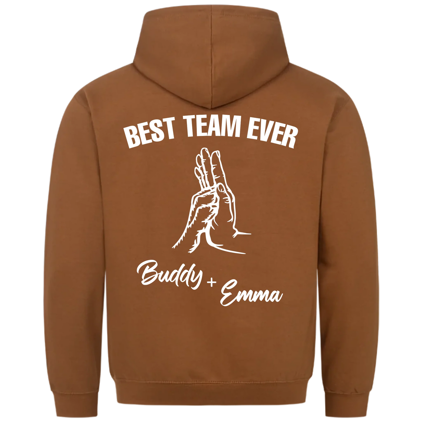 Best Team Ever – Personalized Unisex Hoodie with Custom Backprint