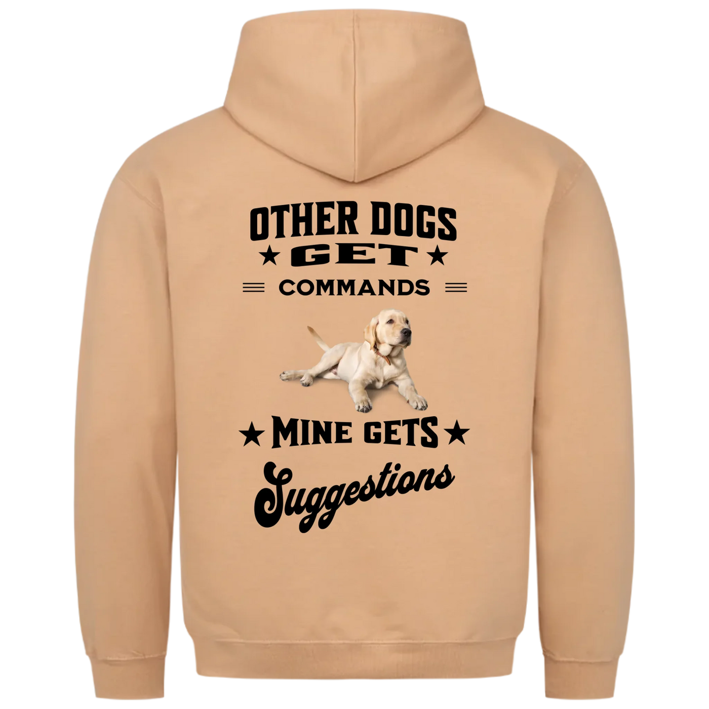 Other Dogs Get Commands – Personalized Unisex Hoodie with Custom Backprint