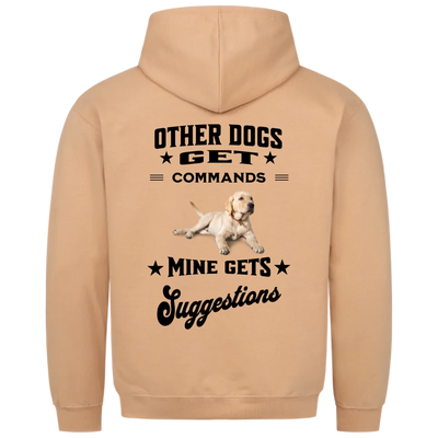 Other Dogs Get Commands – Personalized Unisex Hoodie with Custom Backprint