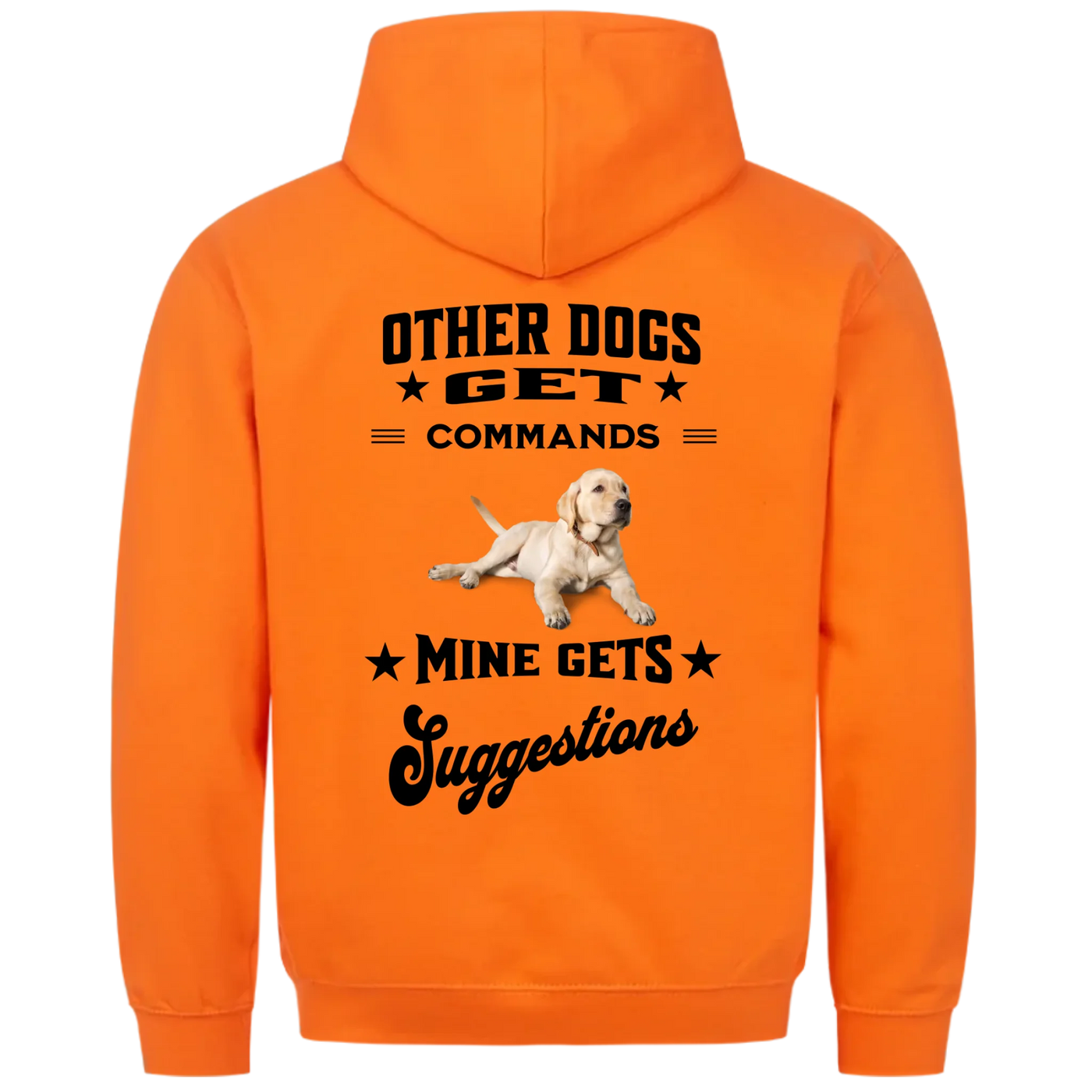 Other Dogs Get Commands – Personalized Unisex Hoodie with Custom Backprint
