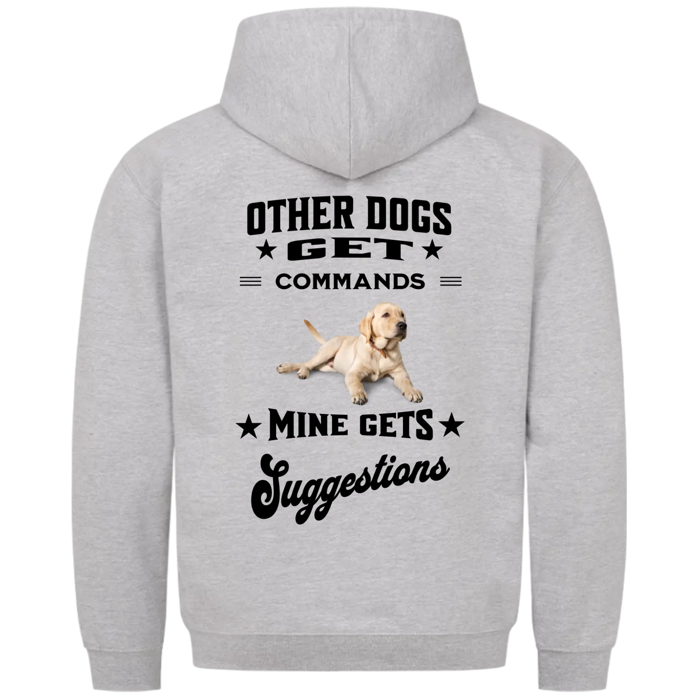 Other Dogs Get Commands – Personalized Unisex Hoodie with Custom Backprint