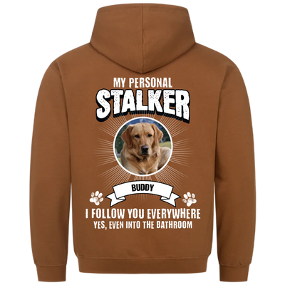 My Personal Stalker – Personalized Premium Hoodie with Custom Backprint
