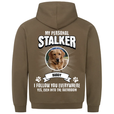 My Personal Stalker – Personalized Premium Hoodie with Custom Backprint