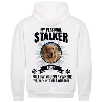 My Personal Stalker – Personalized Premium Hoodie with Custom Backprint