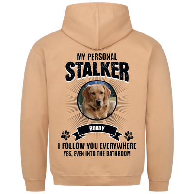 My Personal Stalker – Personalized Premium Hoodie with Custom Backprint