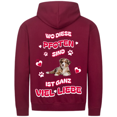 MP Zipper Hoodie burgundy back 2048 x 2048px