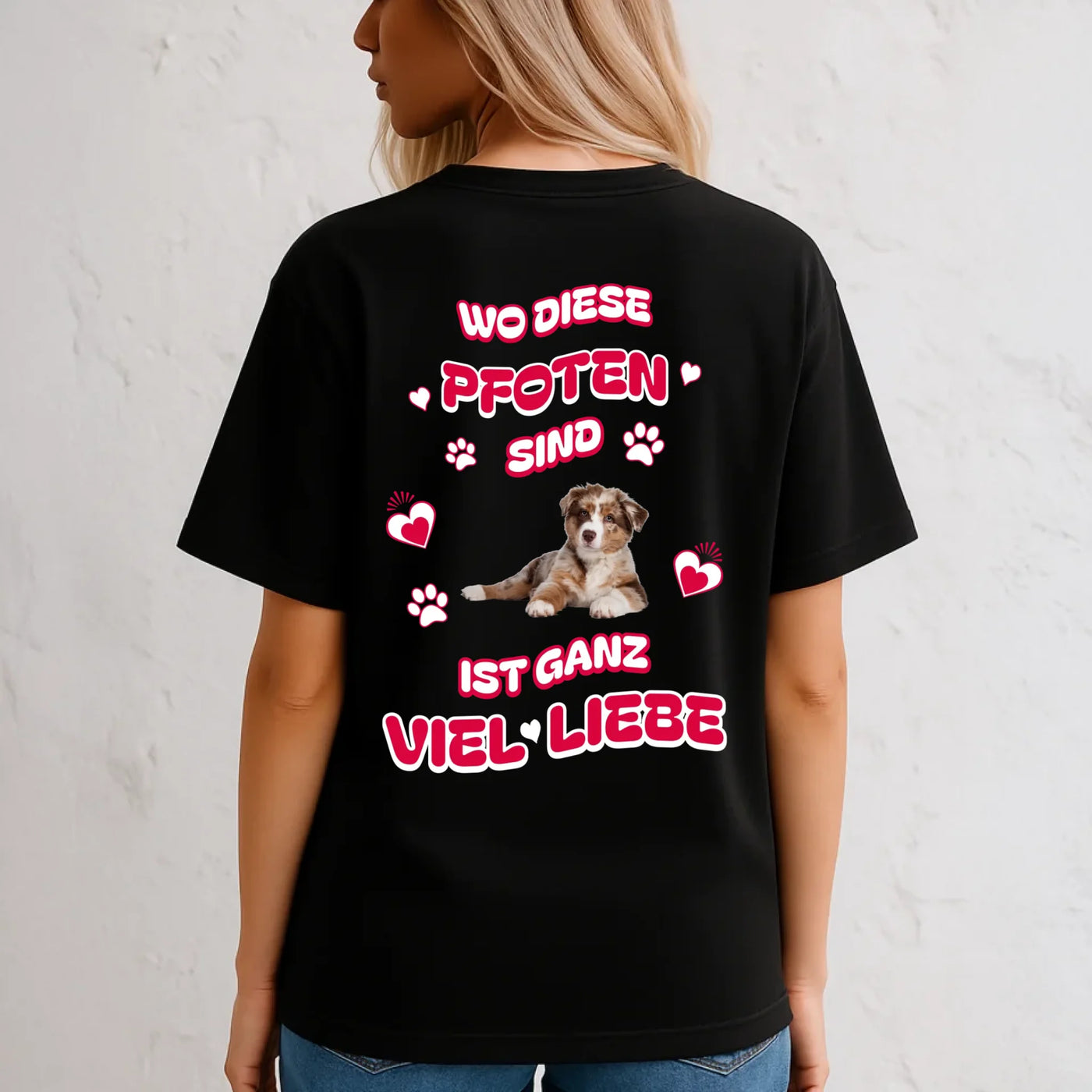 Mockup Model Oversized Shirt schwarz V3 - 2048 x 2048px