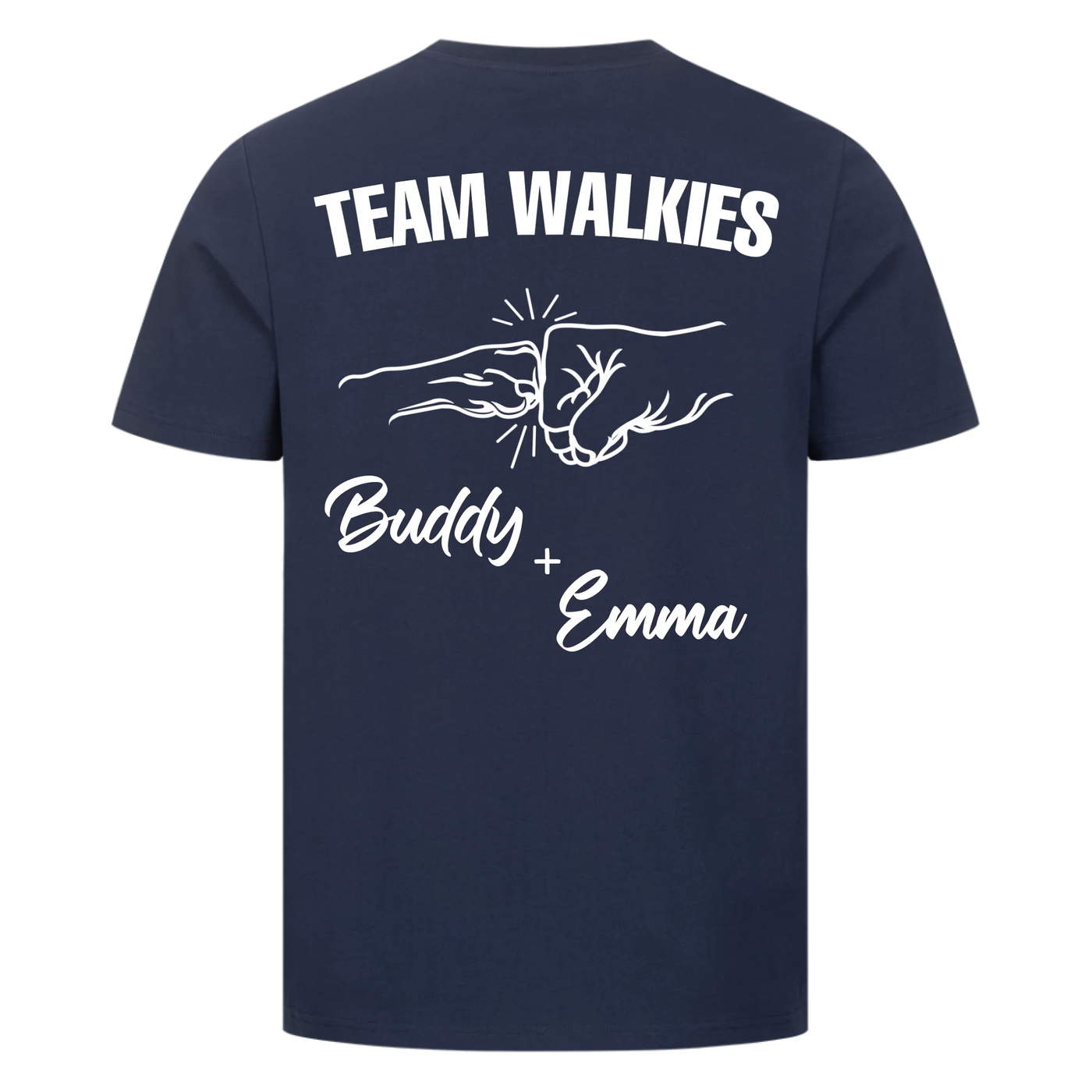 Team Walkies – Personalized Premium T-Shirt with Custom Backprint