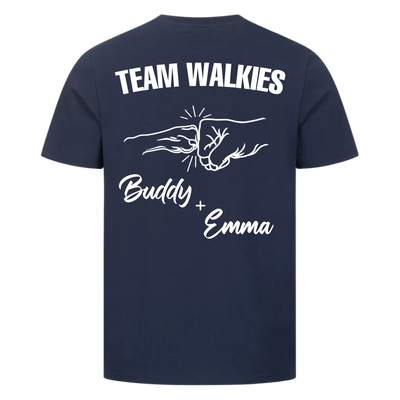 Team Walkies – Personalized Premium T-Shirt with Custom Backprint