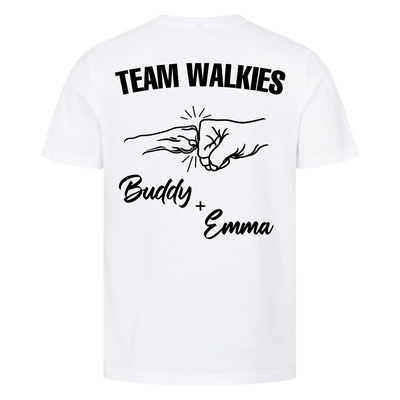 Team Walkies – Personalized Premium T-Shirt with Custom Backprint