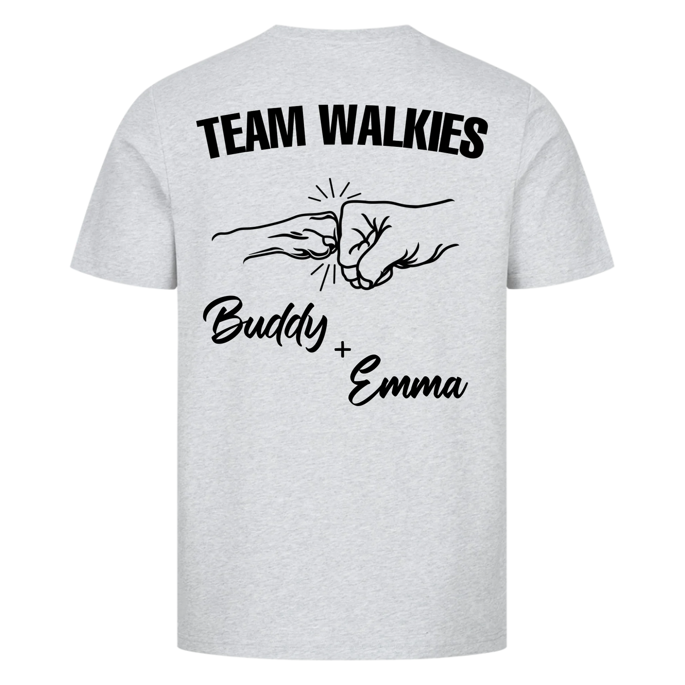 Team Walkies – Personalized Premium T-Shirt with Custom Backprint