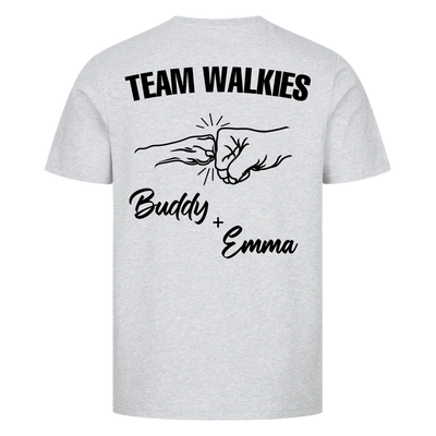 Team Walkies – Personalized Premium T-Shirt with Custom Backprint