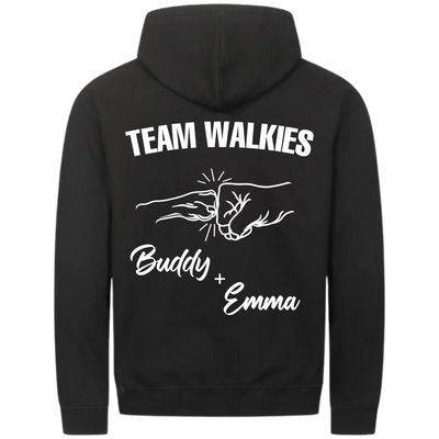 Team Walkies – Personalized Premium Zipper Hoodie with Custom Backprint