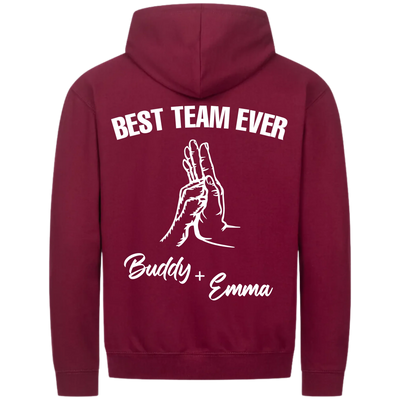 MP Zipper Hoodie burgundy back 2048 x 2048px