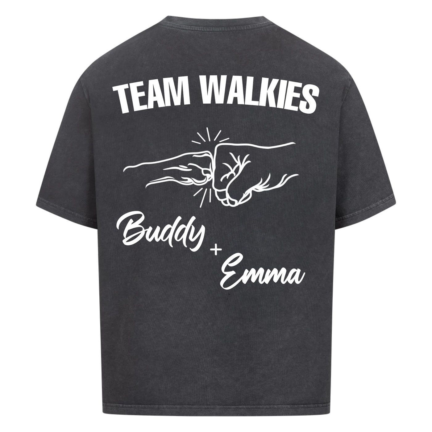 Team Walkies – Personalized Oversized Shirt with Custom Backprint