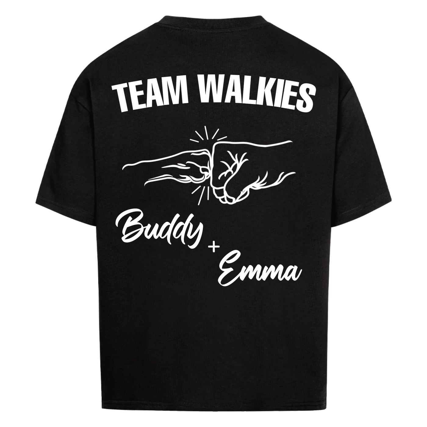 Team Walkies – Personalized Oversized Shirt with Custom Backprint