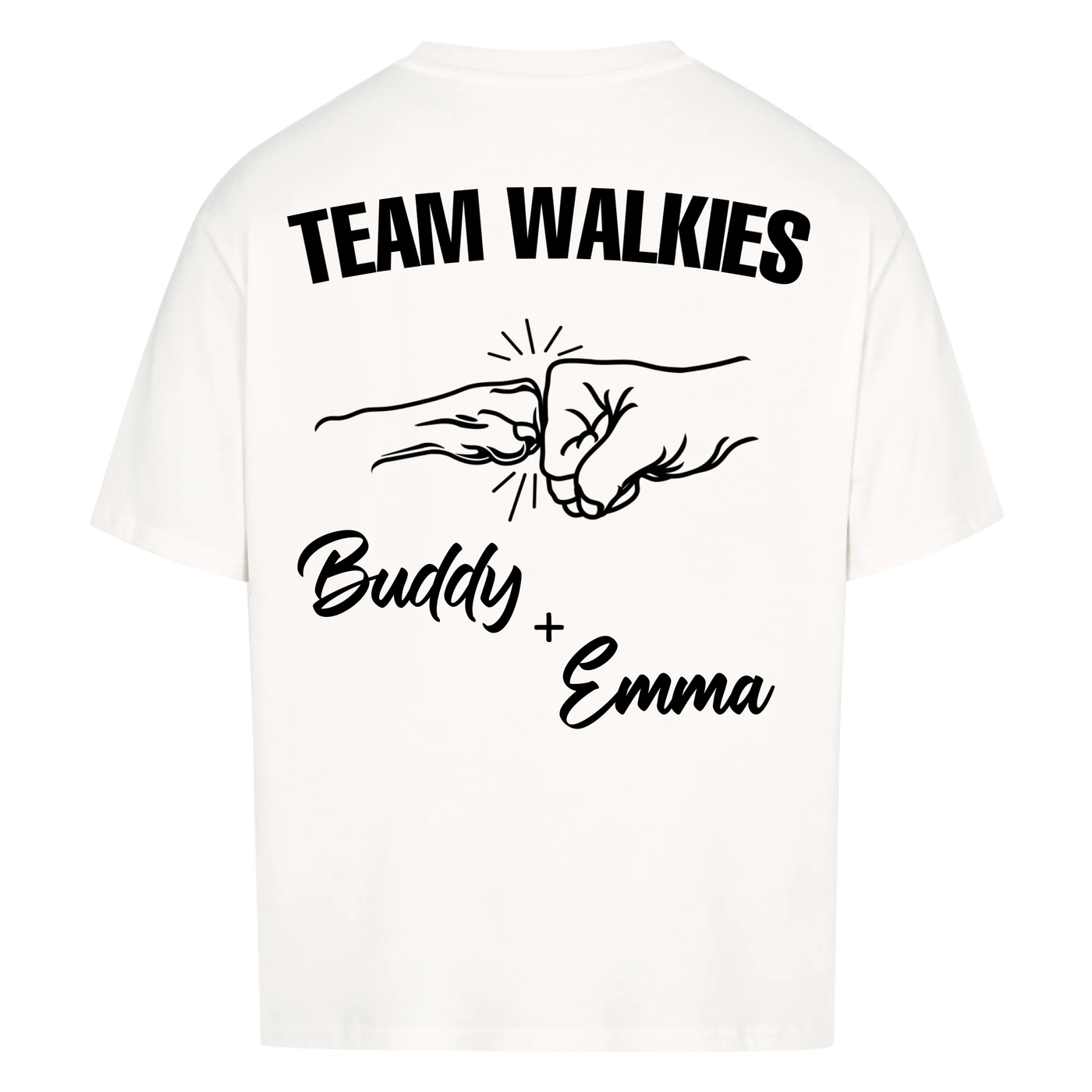 Team Walkies – Personalized Oversized Shirt with Custom Backprint