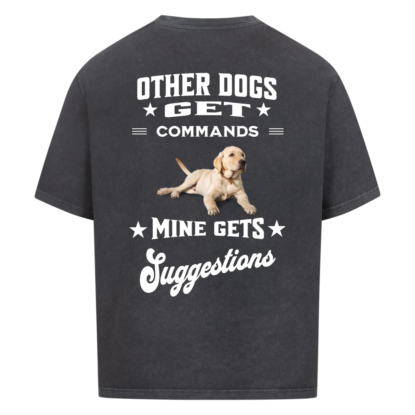 Other Dogs Get Commands – Personalized Oversized Shirt with Custom Backprint