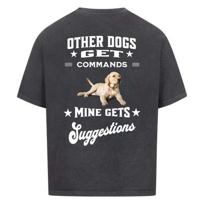 Other Dogs Get Commands – Personalized Oversized Shirt with Custom Backprint