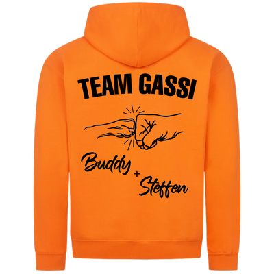 Team Gassi Fauststoß - Personalisierbarer Classic Zipper Hoodie Unisex
