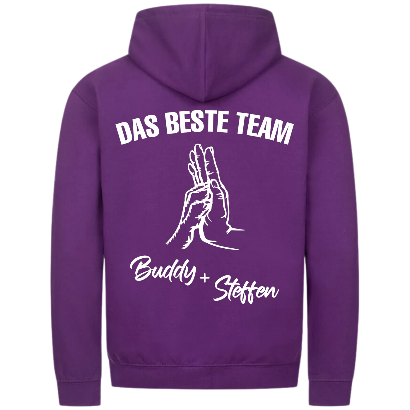 Das beste Team - Personalisierbarer Classic Zipper Hoodie Unisex