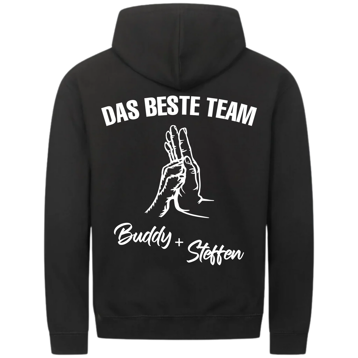 Das beste Team - Personalisierbarer Classic Zipper Hoodie Unisex
