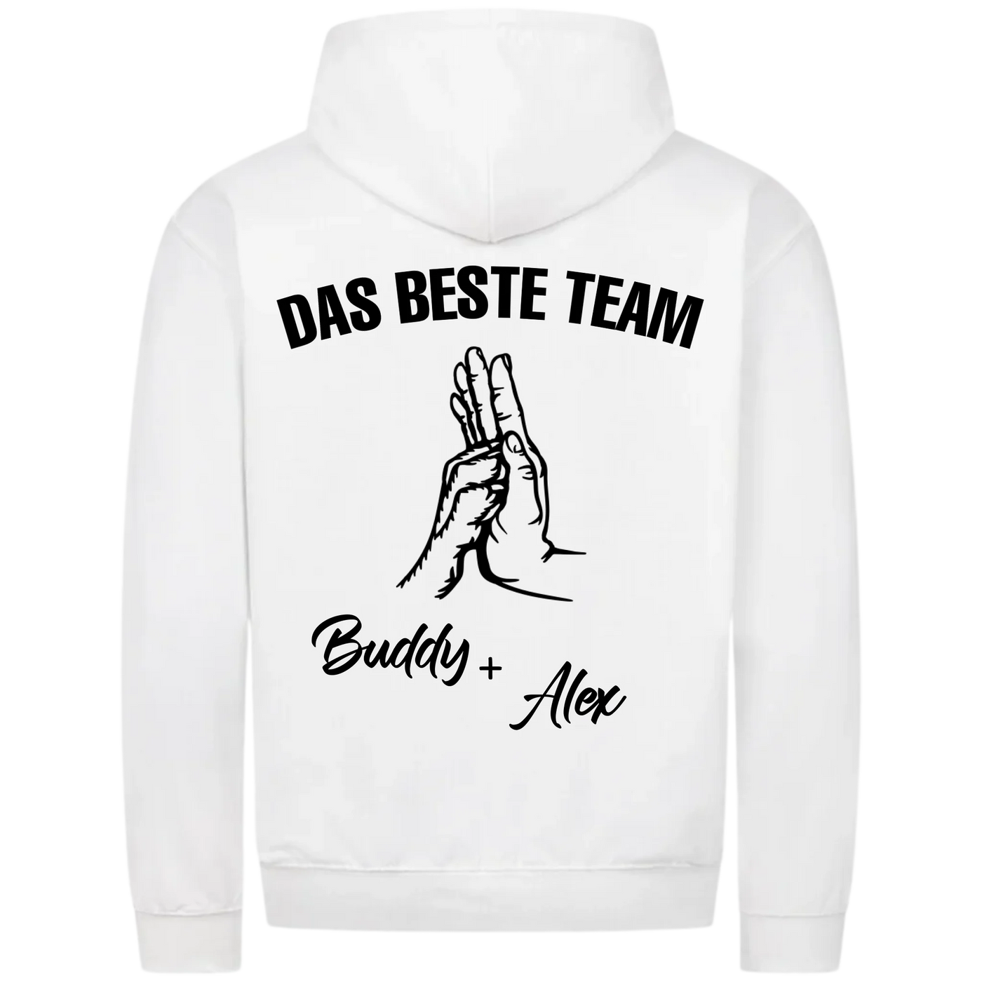 Das beste Team - Personalisierbarer Classic Zipper Hoodie Unisex