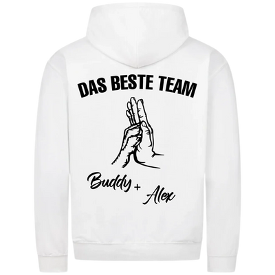 Das beste Team - Personalisierbarer Classic Zipper Hoodie Unisex