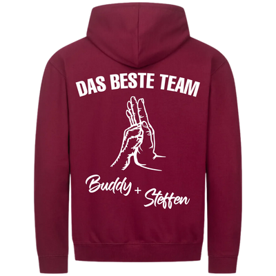 MP Zipper Hoodie burgundy back 2048 x 2048px