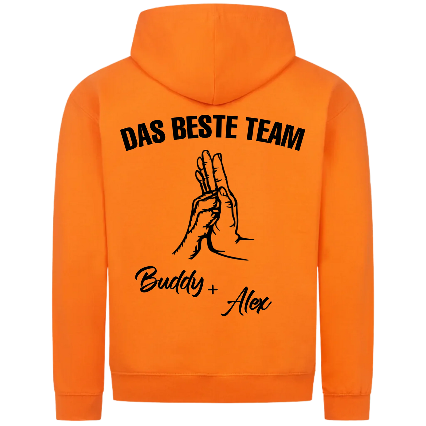 Das beste Team - Personalisierbarer Classic Zipper Hoodie Unisex