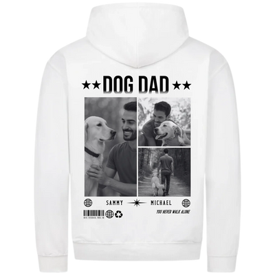 DOG DAD Fotocollage - Personalisierbarer Classic Zipper Hoodie Unisex
