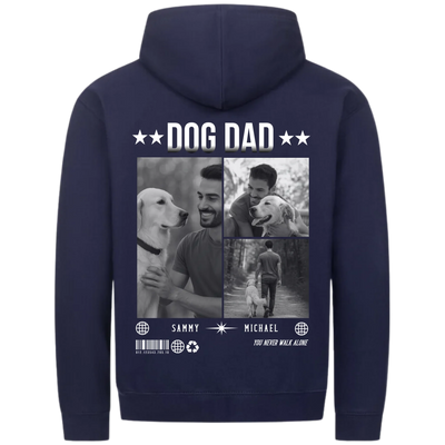 DOG DAD Fotocollage - Personalisierbarer Classic Zipper Hoodie Unisex