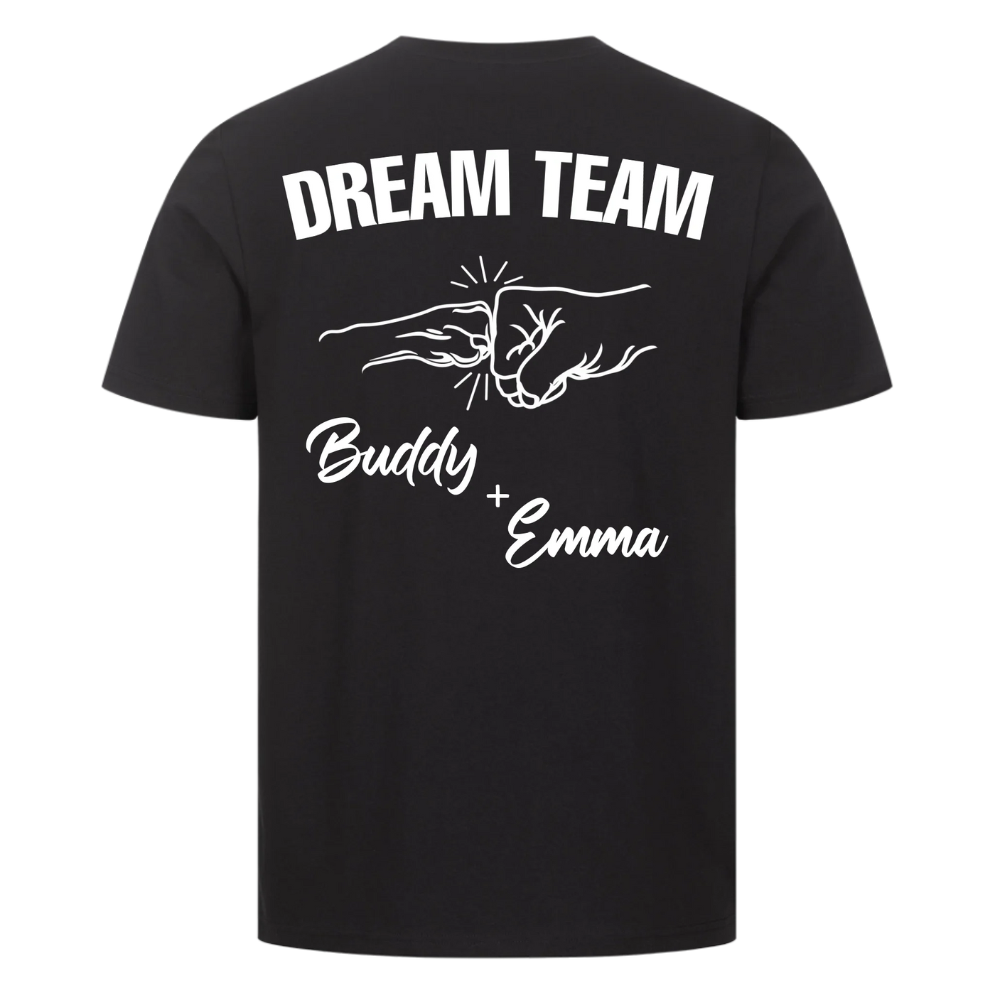 Dream Team – Gepersonaliseerd Premium T-Shirt met Rugprint
