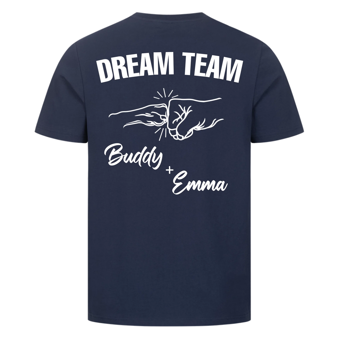 Dream Team – Gepersonaliseerd Premium T-Shirt met Rugprint