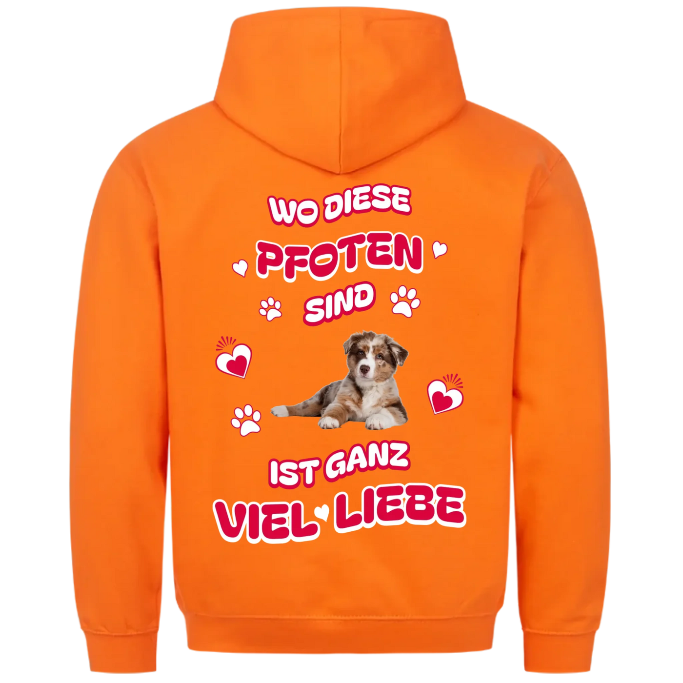 Wo diese Pfoten sind - Personalisierbarer Classic Hoodie Unisex
