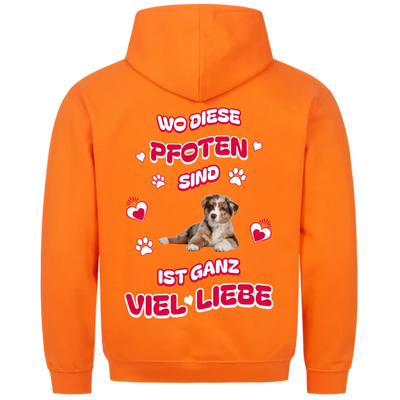 Wo diese Pfoten sind - Personalisierbarer Classic Hoodie Unisex