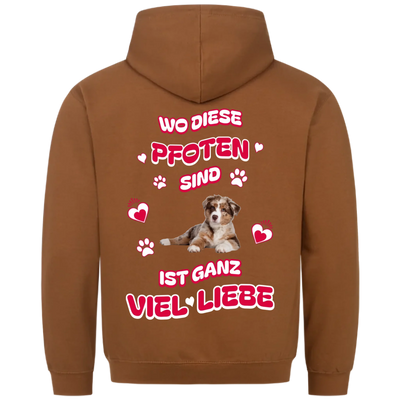 Wo diese Pfoten sind - Personalisierbarer Classic Hoodie Unisex